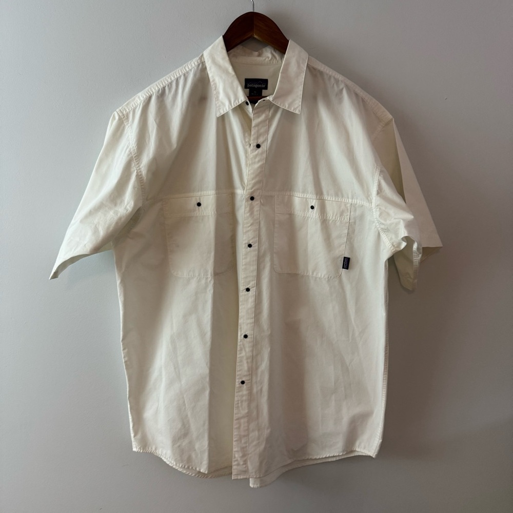 Patagonia RARE Vintage Short Sleeve Button Down Camp Shirt Hong Kong 80's 90's